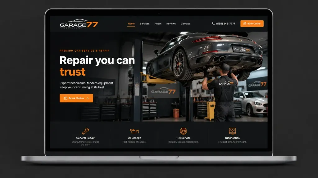 Интерфейс проекта Garage 77