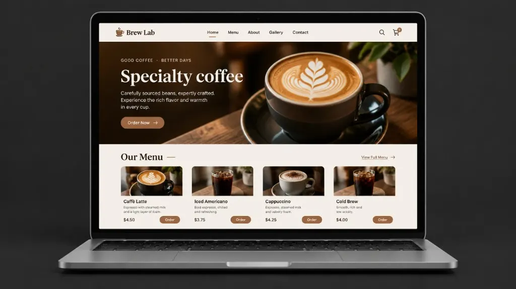 Интерфейс проекта Brew Lab